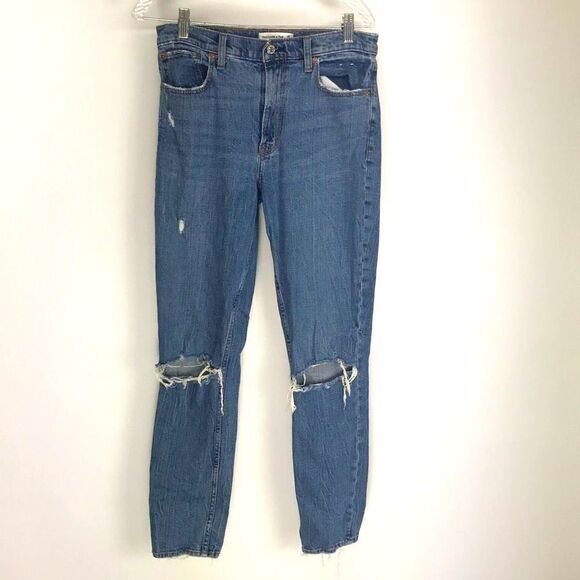 Abercrombie & Fitch The Skinny High Rise Jeans Womens size 28 waist 6L - Picture 1 of 7